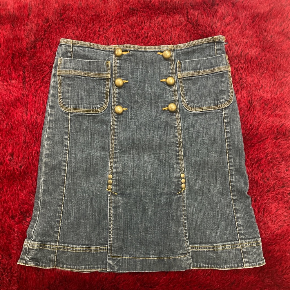 midi y2k denim inc skirt size 4